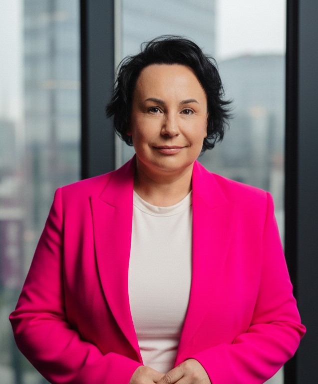 Iwona Paszkiewicz podczas wystąpienia publicznego